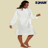 Pr-2013-soham Terry Bathrobes A   Kimono Style - Color: White