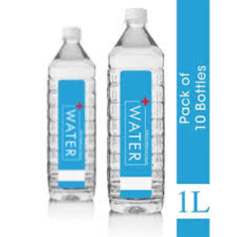 Square Water Bottle Label 1 Ltr