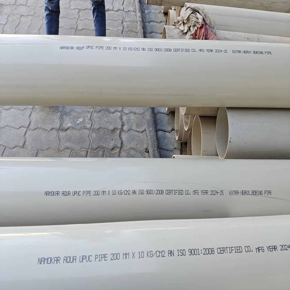 Class-3 Namokar Upvc Round Pipe - High-quality Upvc Material, Various Diameters Available, Grey Color, Seamless Design, Long-lasting Durability, Warranty Included