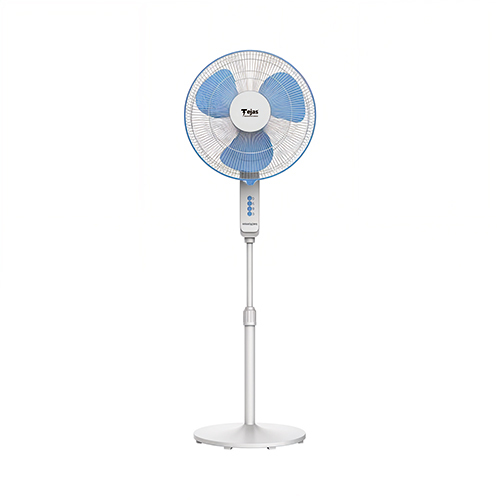 Tejas-El-Fan-17 Purple Pedestal Fan - Color: White