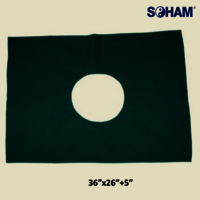 Pr-1022-surgical Hole Towels - Soft Cotton With Waterproof Layer, Green Color | Machine Washable, Prevents Bed Sores, Ideal For Healthcare