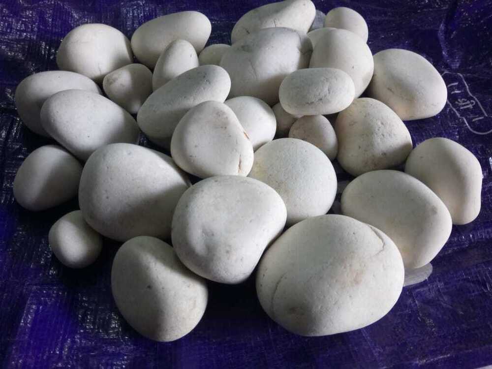 Export quality super white marble stone tumble pebbles and cobbles