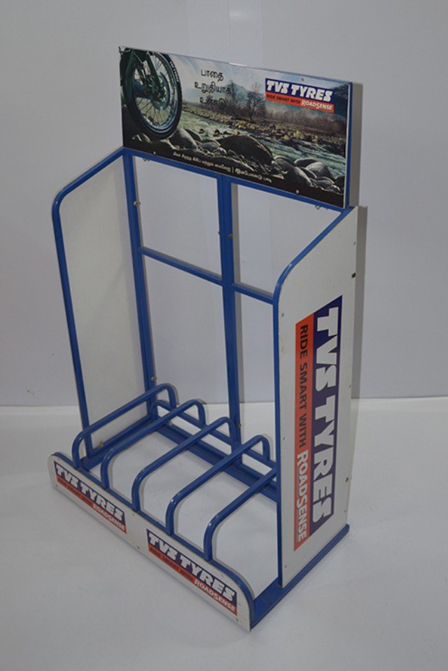 Countertop Display Stand - Metal | Versatile Design, Space-saving, Ideal For Retail And Snacks, Easy Assembly, Modern Aesthetic