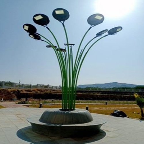 Solar Decorative Sunflower Garden Light - Material: Metal