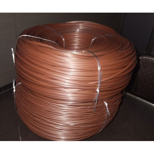 Wicker Pvc Gola And Half Round Wire(Copper Brown) - Size: Customized