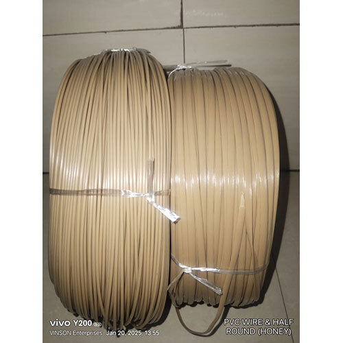 Pvc Wire And Half Round (Honey) - Color: Multicolor