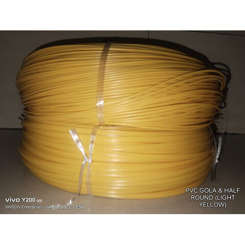 Pvc Gola And Half Round Wire(Light Yellow) - Color: Light Yellow