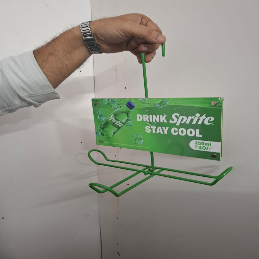 Coffee Pack Display Hanger - Metal Frame Design, 18x24 Inches , Ideal For Retail Showrooms And Coffee Shops