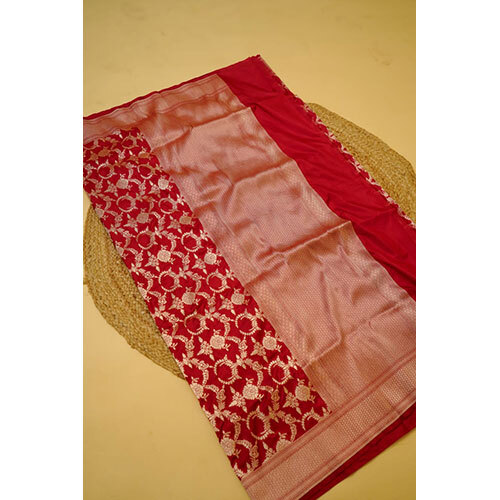 Red Handwoven Banarsi Embroidery Saree