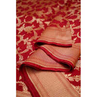 Red Handwoven Banarsi Embroidery Saree