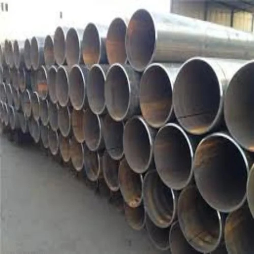 6m Ms Jindal Pipes - MS & GI | 6 Inch Round, Galvanized Finish, Silver Color, 6 Meter Length, Industrial Use