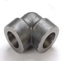 Ms Socket Weld Elbow - Mild Steel, Standard Size, Grey Color | Socket Joint Connection, Hot Rolled Technics, Rigid Hardness, Polished Surface