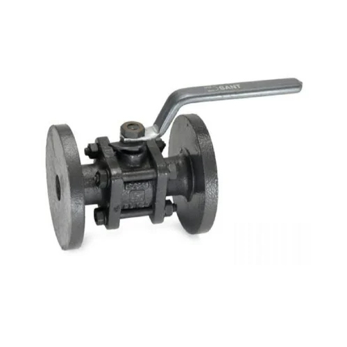 Ci Flange End Ball Valve - Color: Grey