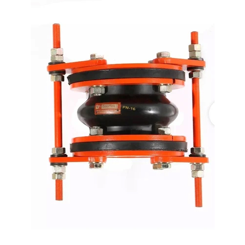 Neoprene Rubber Expansion Bellow - Color: Black & Orange