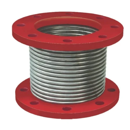 Stainless Steel Expansion Bellows - Color: Silver & Red