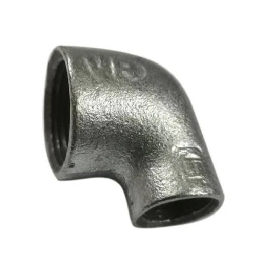 G I Pipe Fittings Elbow - Color: Silver