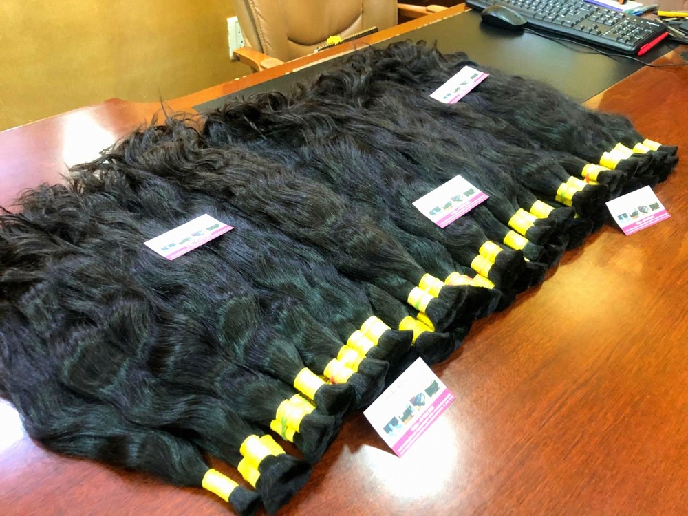 100% indian human hair extension Natural wave extensions