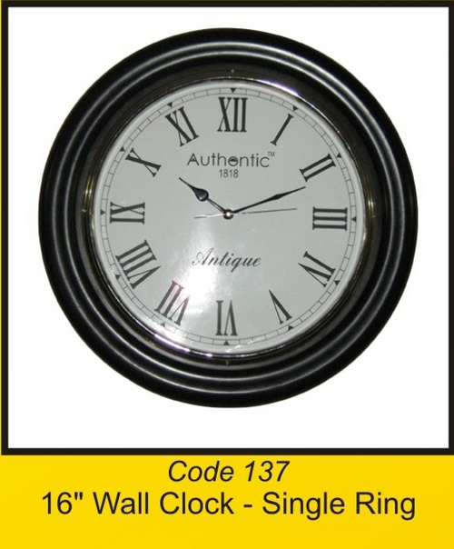 Otc 137 16&#39;&#39; दीवार घड़ी - सिंगल रिंग