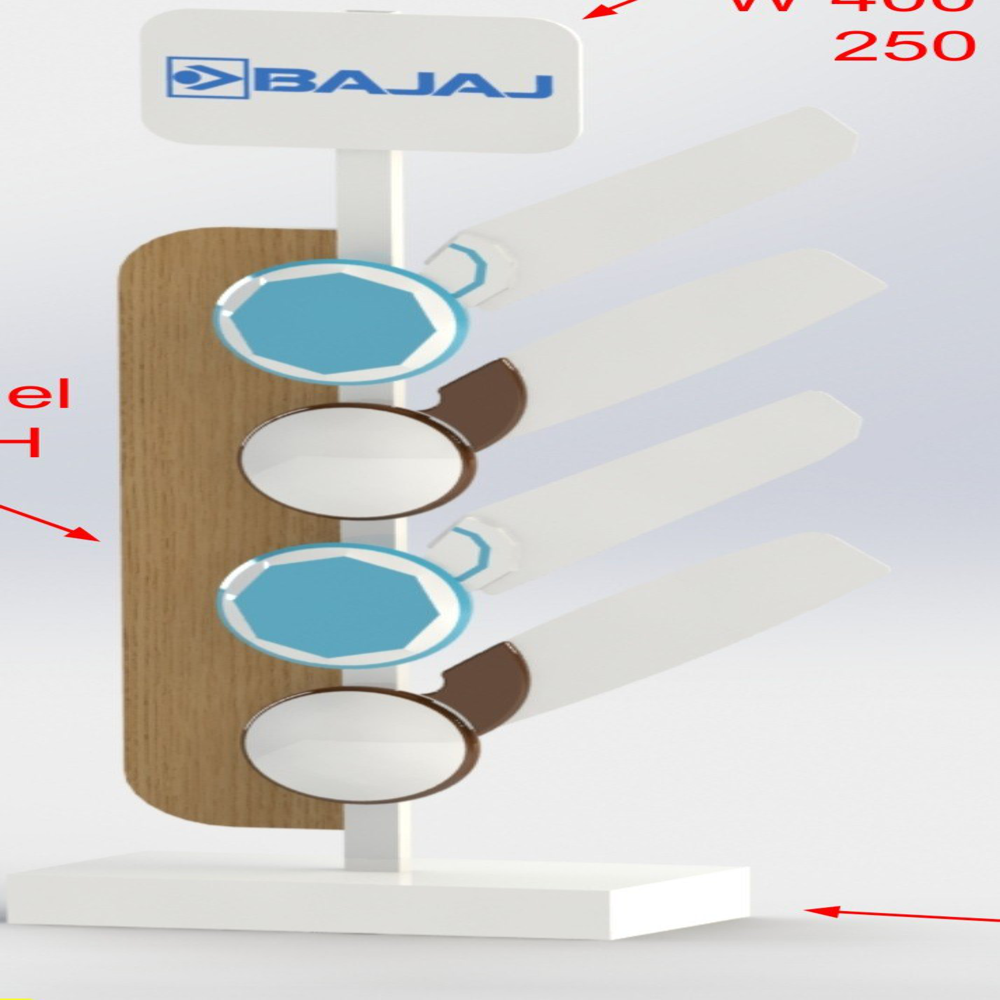 Ceiling Fan Display Stand - Durable Metal Design | Space-Saving Structure, Versatile Multi-Use Rack, Easy Assembly and Stability