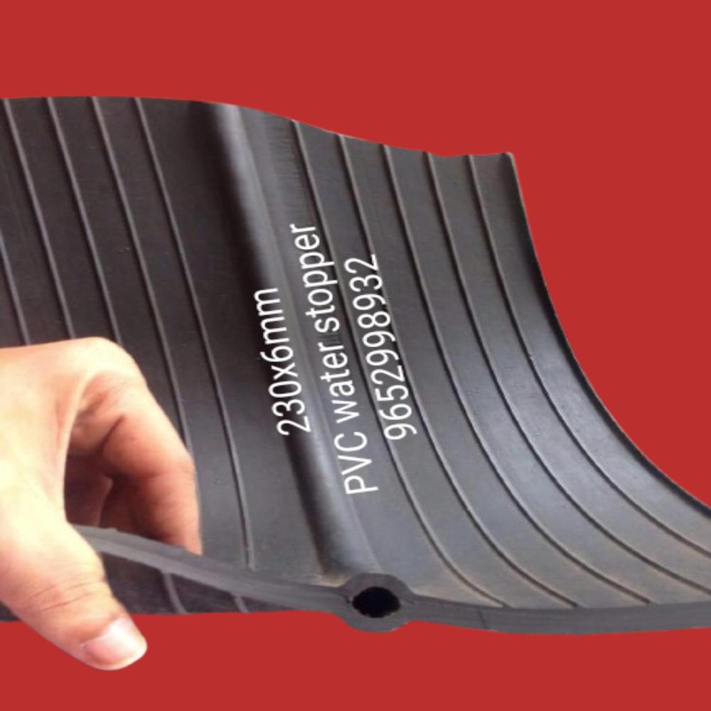 Pvc Water Stopper - 230x6mm | Black, Waterproof Material For Industrial Use