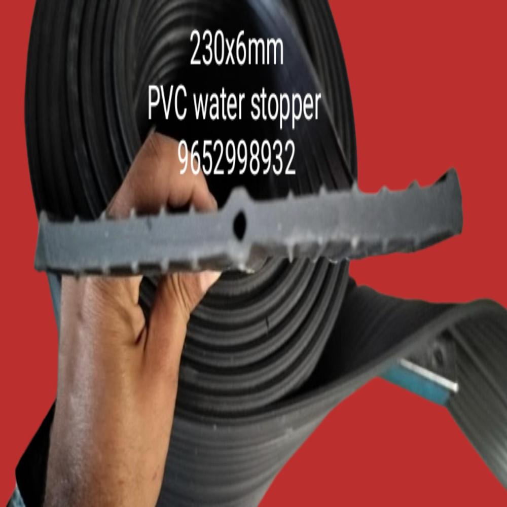 Pvc Water Stopper - 230x6mm | Black, Waterproof Material For Industrial Use