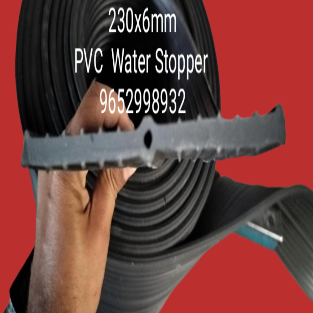 Pvc Water Stopper - 230x6mm | Black, Waterproof Material For Industrial Use