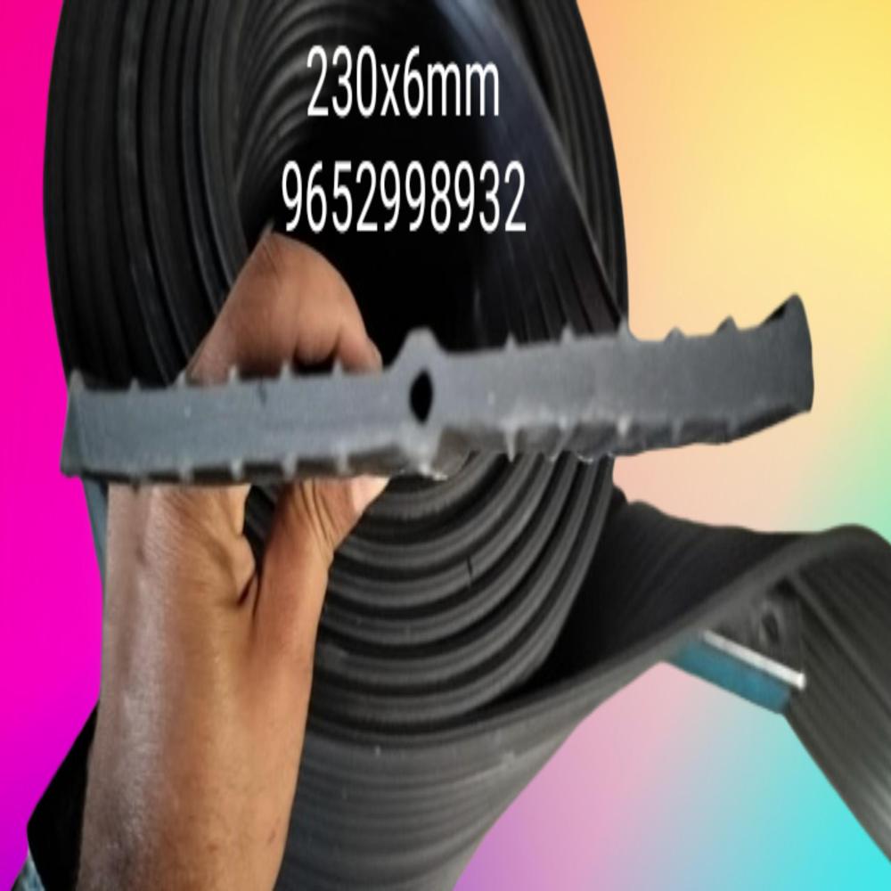 Pvc Water Stopper - 230x6mm | Black, Waterproof Material For Industrial Use