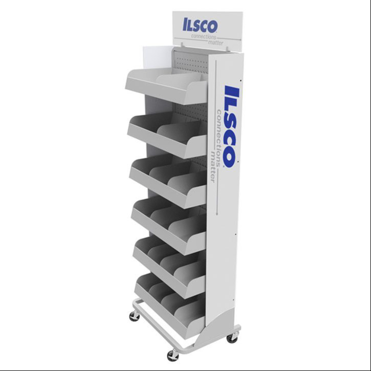 Adjustable Shelve Display Rack - Metal Frame, 60x24x72 Inches, Sleek Black Finish | Versatile Storage Solution For Retail Environment, Space-saving Design