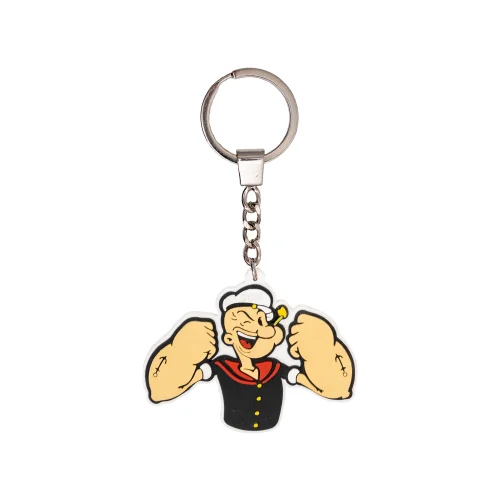 Popeye Wooden Keychain
