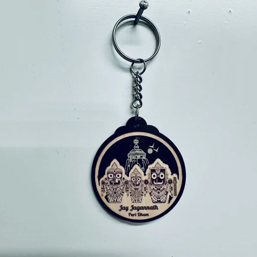 Shree Jagannath Keychain - Color: Black