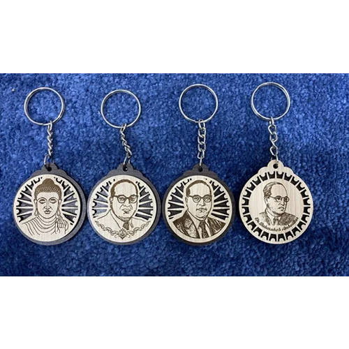Ambedkar Wooden Keychain