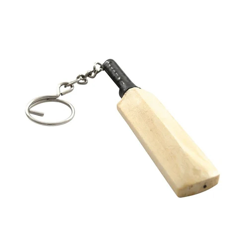 Wooden Bat Keychain - Color: Brown