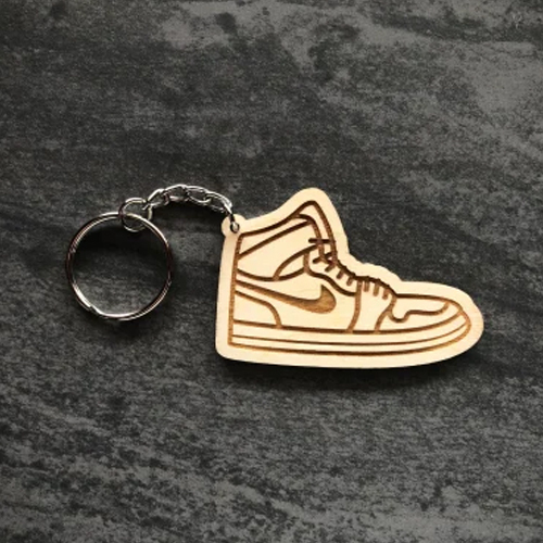 Wooden Shoe Keychain