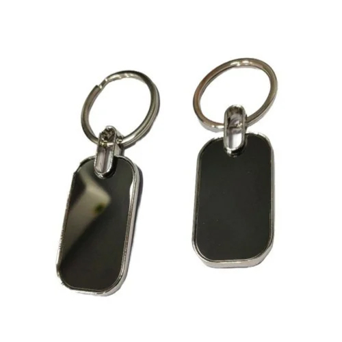 691 Customized Metal Keychains - Color: Black