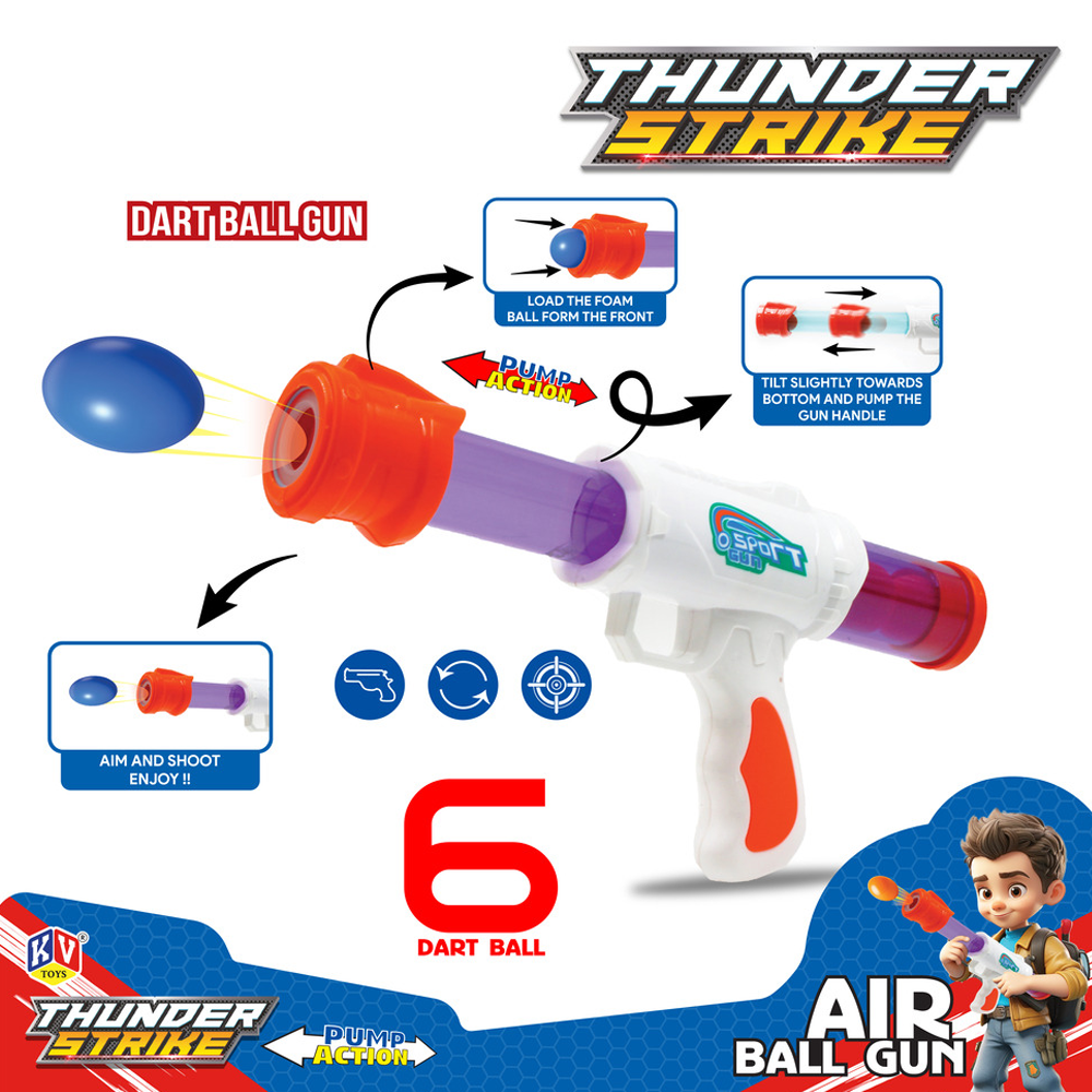 Thunder Strike Air Ball Gun (3015)
