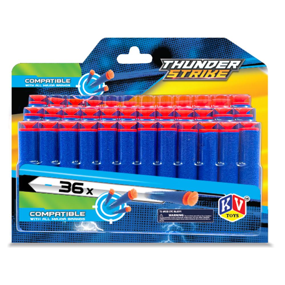 Bullets For Thunder Strike Gun - 36 Pcs (3017)