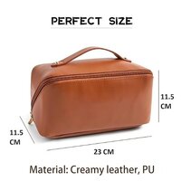 Brown Cosmetic Bag