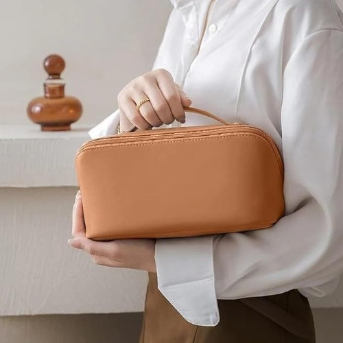Brown Cosmetic Bag