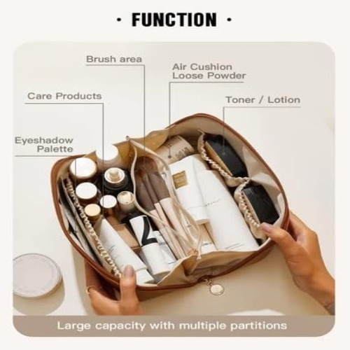 Brown Cosmetic Bag