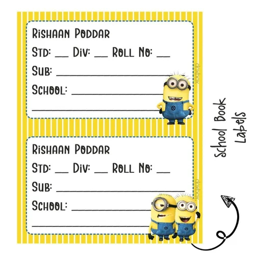 School Book Lable