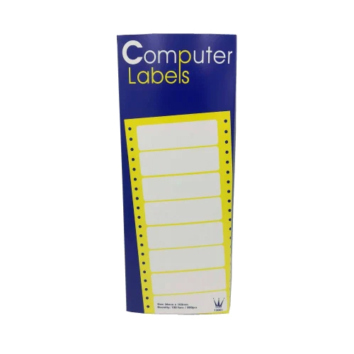 Printed Computer Label - Color: Multicolor