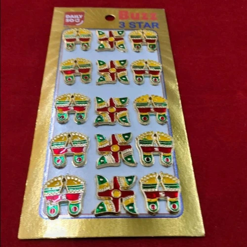 Molded Laxmi Charan Sticker