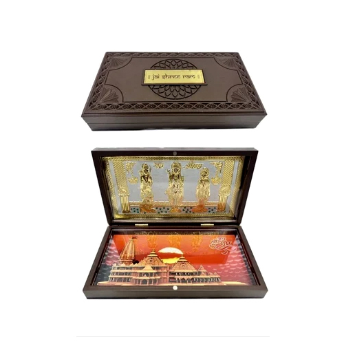 Ayodhya Ram Mandir Charan Paduka Box - Color: Any Color