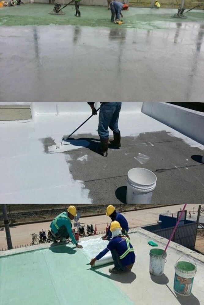 Waterproofing Service - Polymer-based, 1-5 Year Warranty, 24-hour Drying Time | Roof, Bathroom, Kitchen, Basement, Walls, Pool Seepage Protection