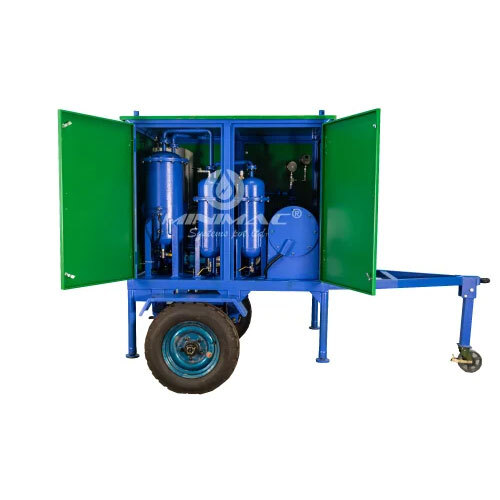 20000Lph Three Stage Transformer Oil Filtration Plant - Color: Blue And Green