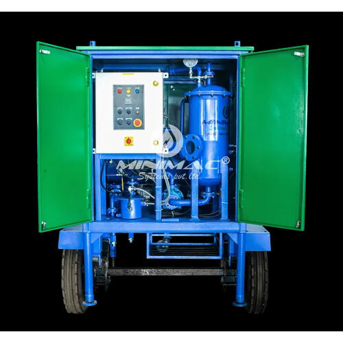 1000Lph Three Stage Transformer Oil Filtration Plant - Color: Blue