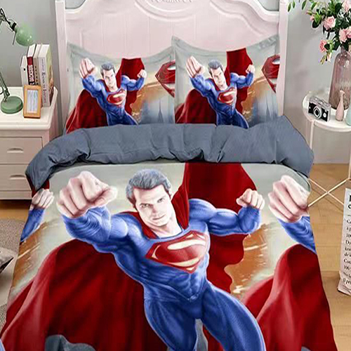 Superman Cartoon Print Bedsheet