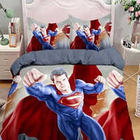 Superman Cartoon Print Bedsheet
