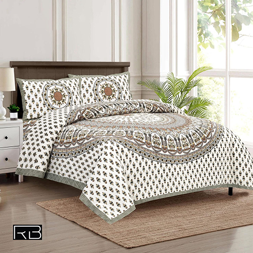 जयपुरी कॉटन बेडशीट्स