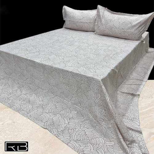 Light Printed Glace Cotton Bedsheet